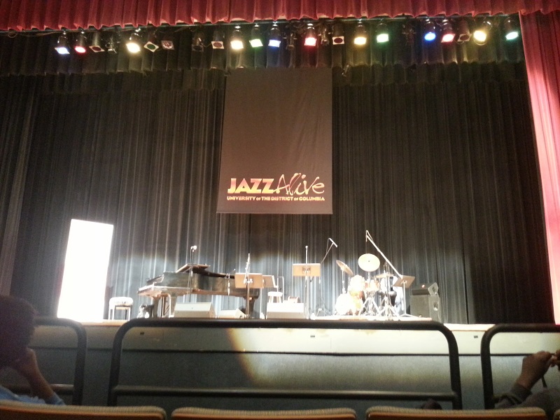 Stage at UDC before the JazzAlive concert