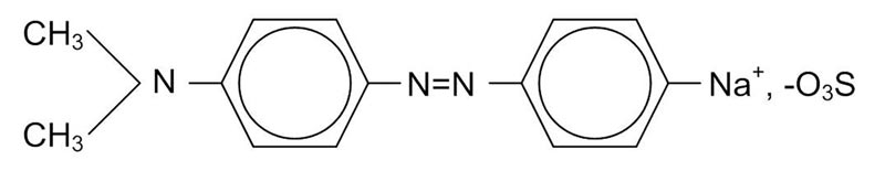 Fig. 1. The chemical structure of the dye methyl orange.