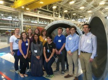 SPS interns in the neutron guide hall