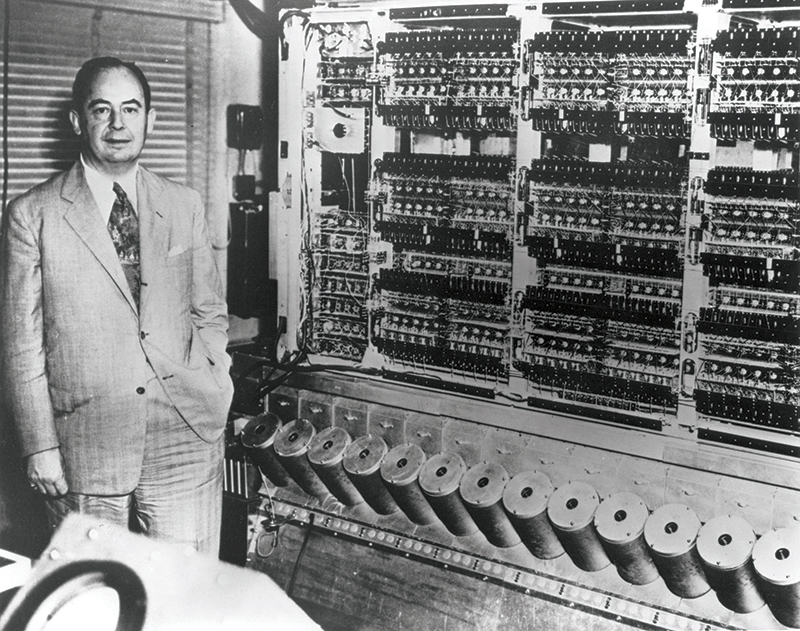 John von Neumann at the inauguration of ‘IAS 1952.’  Image courtesy of Nicholas A. Vonneuman