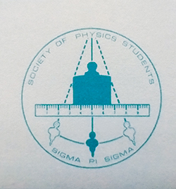 Figure 3 - The student-designed seal of SPS and Sigma Pi Sigma. Image courtesy of SPS National.