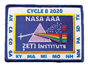 Rolke’s winning mission patch design. Photo courtesy of Susan Rolke. 