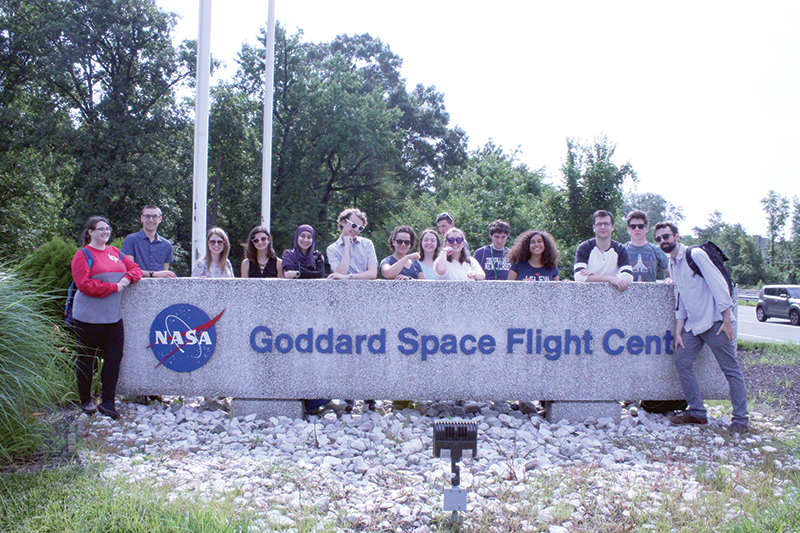 SPS interns take a tour of NASA and enjoy the annual summer Science Jamboree. Photo courtesy of SPS National.