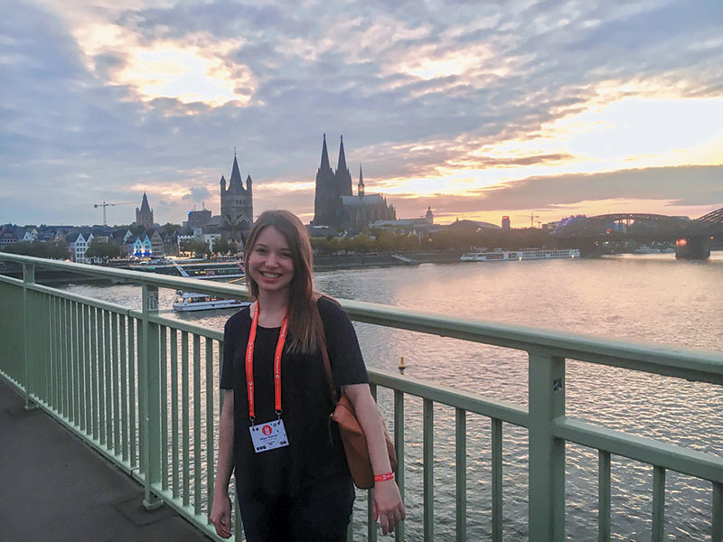 Accommodations for ICPS were located within walking distance of the Cologne Cathedral, right across the Rhine River. Photo courtesy of Megan Anderson.