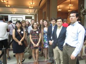 SPS interns at the US Capitol