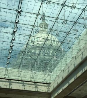 View of the Capitol from inside the Capitol