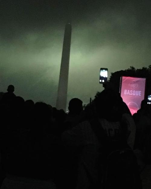 Washington Monument with Fireworks