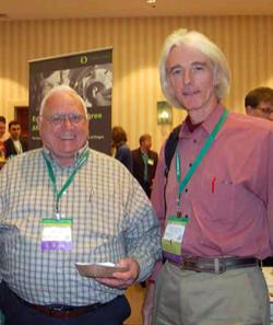 Dwight E. Neuenschwander (right), a former director of SPS and the at large member of the SPS Executive Committee