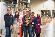 Students toured Students tour SLAC National Accelerator Laboratory at PhysCon 2016. Photo by Ken Cole.. Photo by Ken Cole