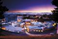 SLAC is picured at night. Photos courtesy of SLAC National Accelerator Laboratory.