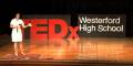 Diaz-Merced presents "Listen to the Stars" at TEDx Westerford High School in Cape Town. Photo courtesy of TEDx.
