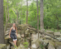 Here is a picture of me in the ruins at Rock Creek Park.
