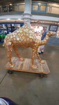 At the Torpedo Factory Art Center, community members and artists showed off their work including this camel.